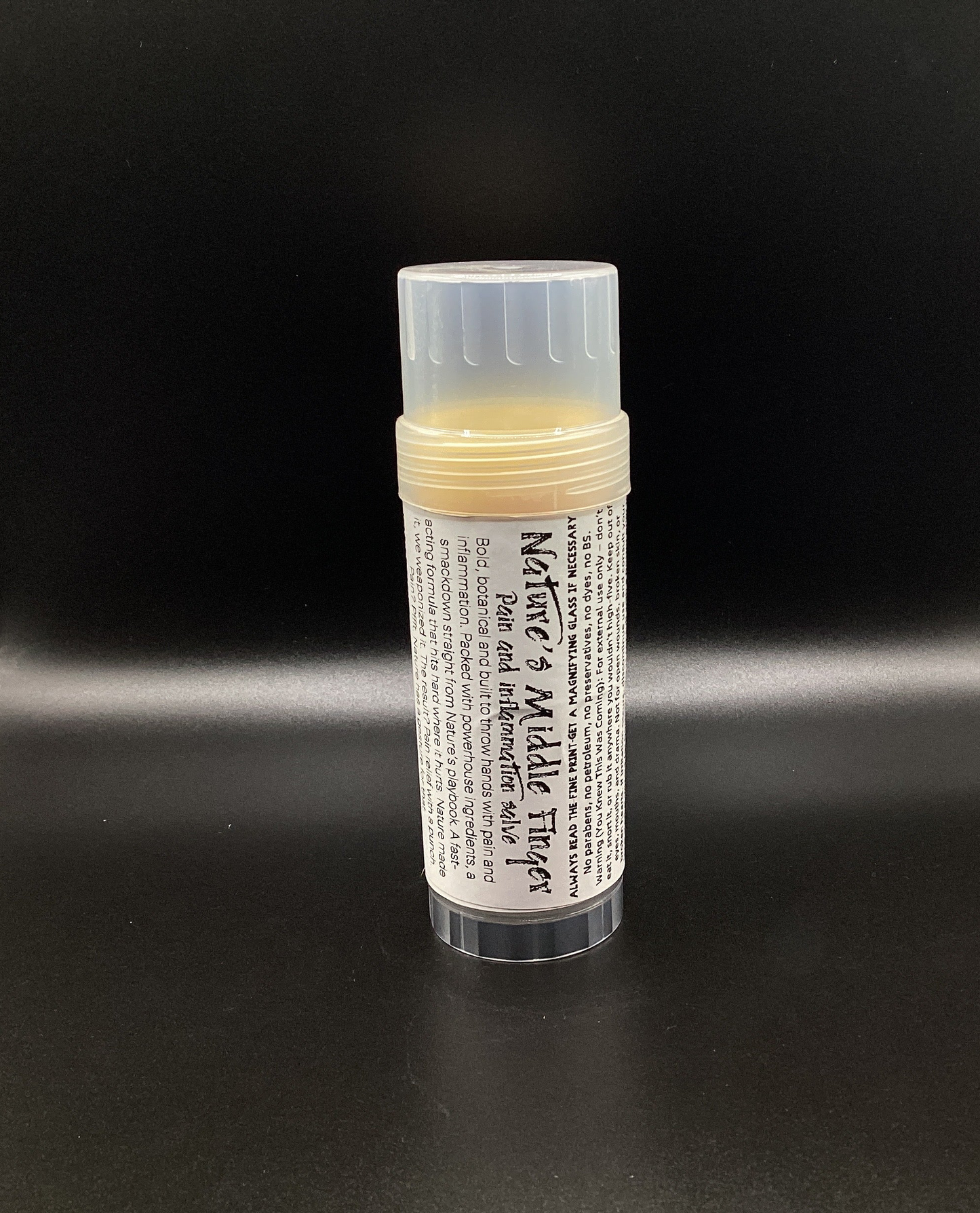 *Vendor015 Pain Salve/natures middle finger