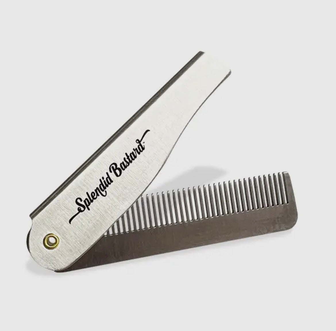 Folded beard comb