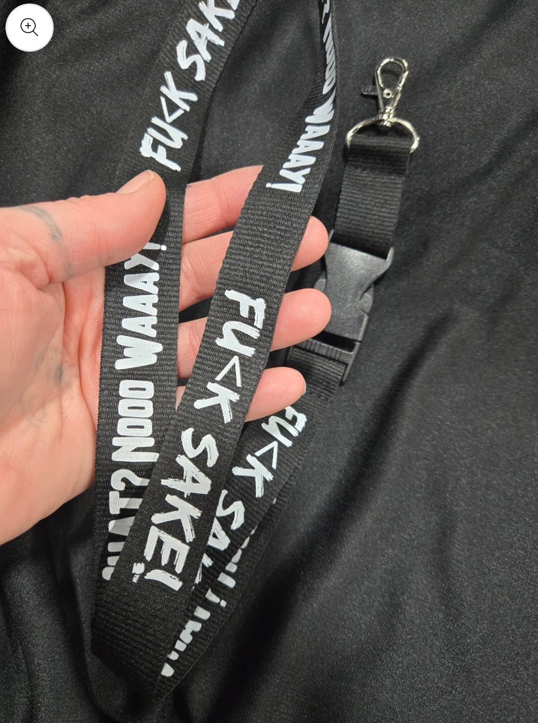 Fuck Sake lanyard