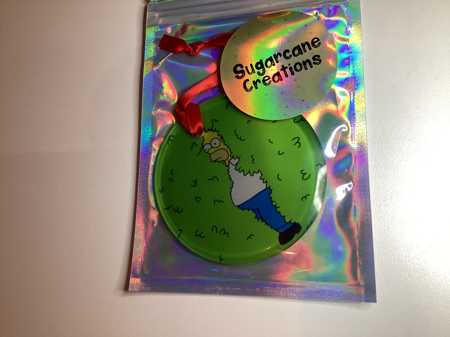 *vendor001 frosted glass ornament