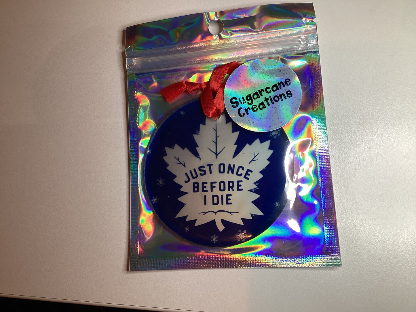 *vendor001 frosted glass ornament