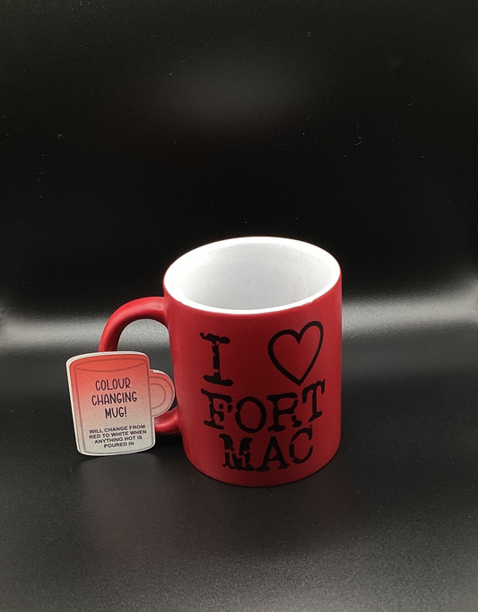 *Vendor001 11oz red colour changing mug