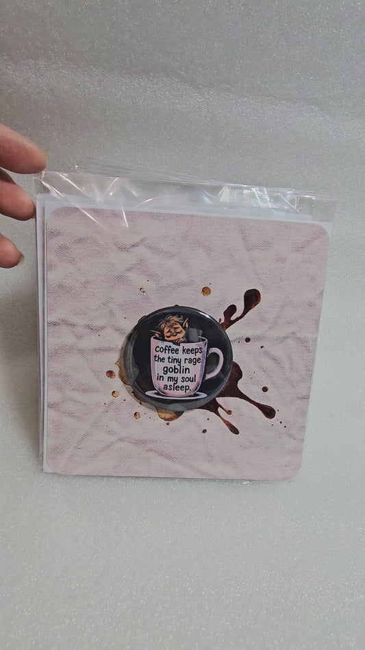 2.25" Round Magnet + Card/Envelope